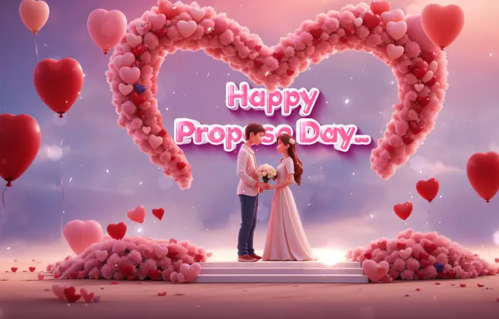 Happy Propose Day Card 3D Slideshow